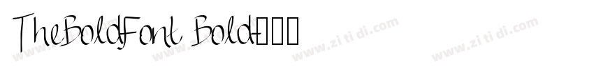 TheBoldFont Bold字体转换